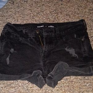 Old Navy Women's Dark Gray Jean Shorts